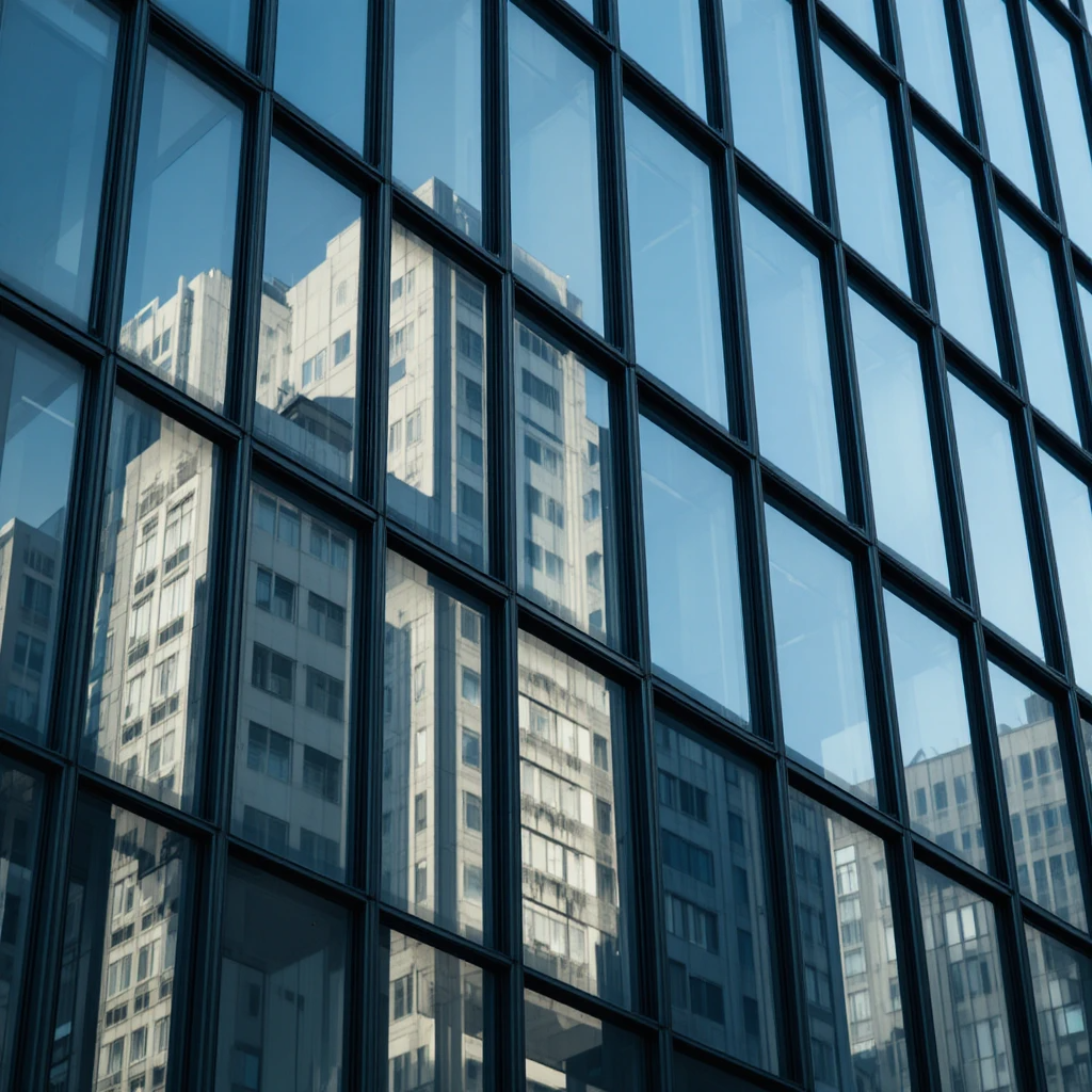 Office building windows